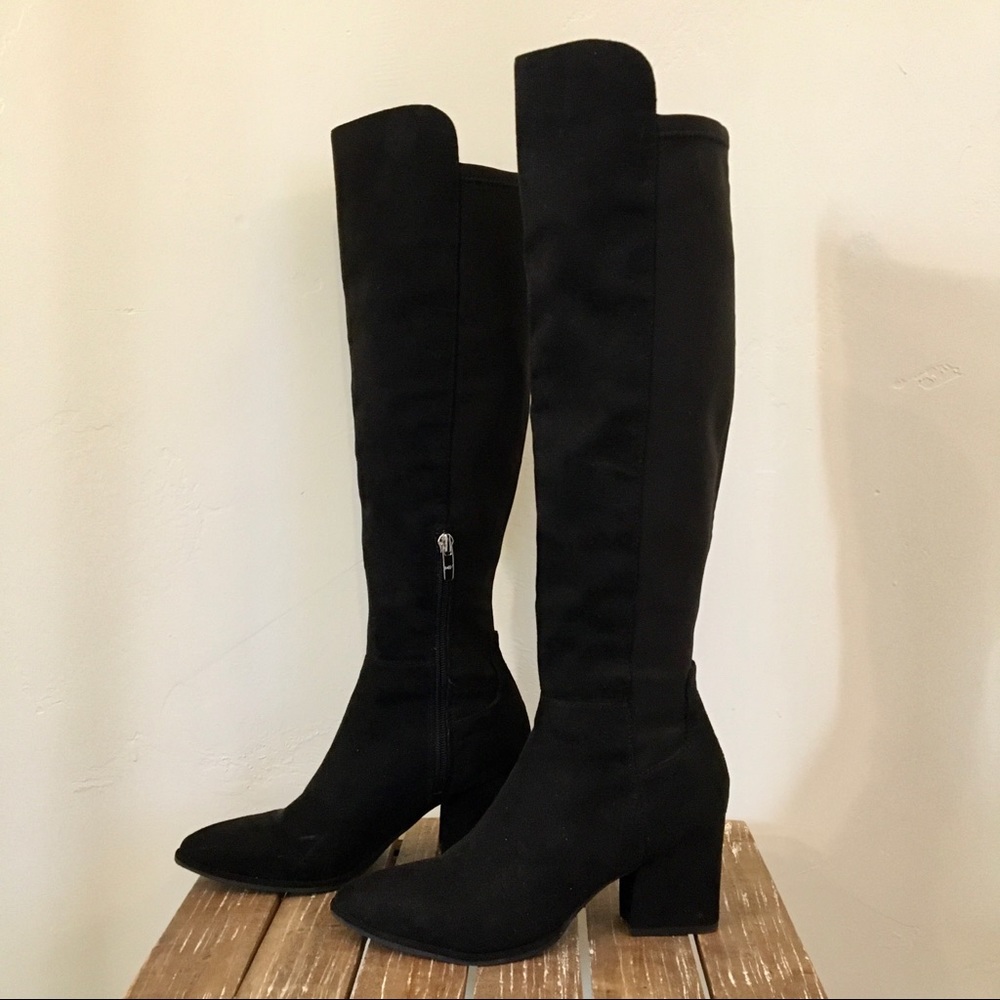 Marc Fisher Lecture 3 Faux Suede Tall Heeled Boots